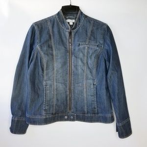 Coldwater Creek Size 14 Stretch Denim Jacket Coat
